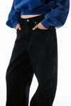 Alexander Wang faded black black expandable basketball mesh jeans