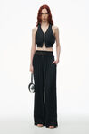 LAYERED BOXER PANT IN SILK CHARMEUSE