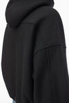 Alexander Wang black star zip up hoodie in dense fleece