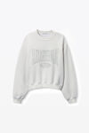 Alexander Wang dirty white distressed logo sweatshirt