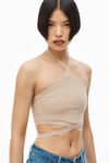 alexander wang 粘胶纤维针织徽标挂脖上衣 neutral