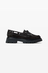 Alexander Wang chocolate mocassini da barca marroni in pelle scamosciata cerata carson