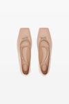 alexander wang billie flat in capretto peachy nude