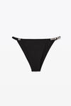 alexander wang diamante logo bikini bottom in jersey black