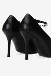 alexander wang delphine 皮革脚踝系带高跟鞋 black