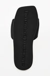 Alexander Wang black aw pool slide