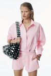 Alexander Wang light pink boyfriend shirt in cotton