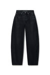 Alexander Wang grey aged blow up牛仔裤