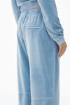 Alexander Wang washed light blue trackpants in crushed velour