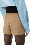 alexander wang safari short in cotton tailoring chino