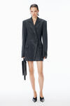 Alexander Wang grey blazer dress in wool mohair