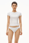 alexander wang 罗纹棉短袖 t 恤 white