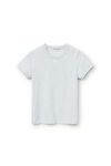 alexander wang  发泡徽标装饰棉质紧身 t 恤 light heather grey