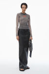 Alexander Wang washed cedar blade logo long-sleeve top