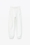 alexander wang puff paint logo sweatpant in terry white