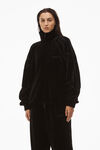 alexander wang 拷花丝绒运动裤 black