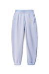 alexander wang puff logo sweatpant in structured terry easter egg