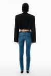 Alexander Wang black blazer nero in misto lana con orlo a vivo