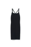 alexander wang 提花徽标装饰弹力针织连衣裙 black