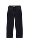 Alexander Wang black 水晶烫钻装饰抽绳黑色棉质毛圈布运动裤