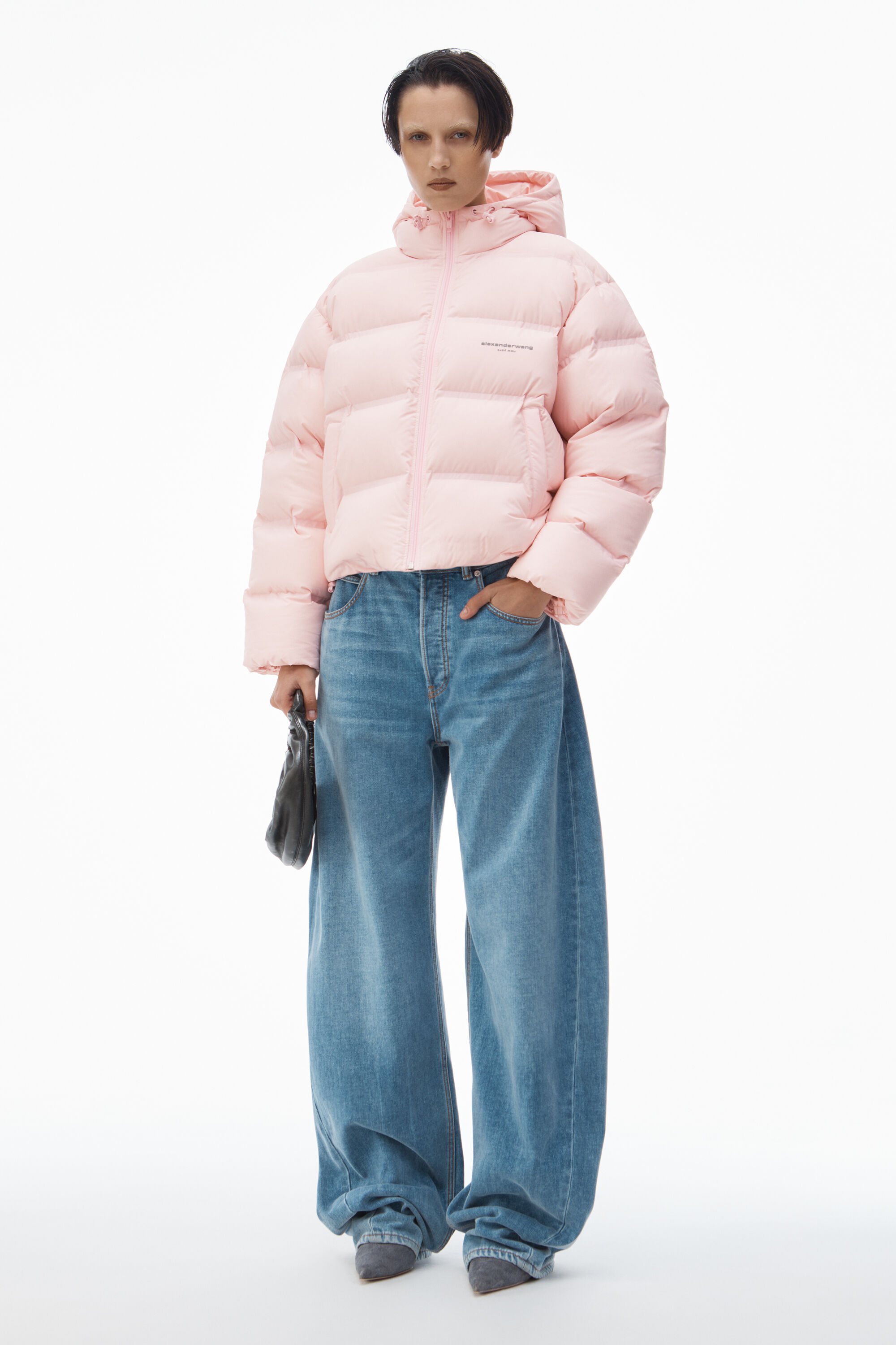 関税込★Alexander Wang★クロップド パファー ダウンジャケット Alexander Wang】クロップド パファーコート (Alexander Wang