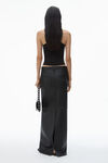 Alexander Wang black 5-pocket pencil skirt in primal nappa lambskin leather