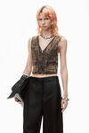 Alexander Wang black hochtaillierte ballonhose aus chintz-leinen