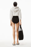 alexander wang リブジャージー ロゴ エラスティックブリーフ black