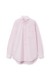 Alexander Wang light pink コットンオックスフォード オーバーサイズシャツ