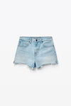 alexander wang bite shorts in pebble bleach denim bleach