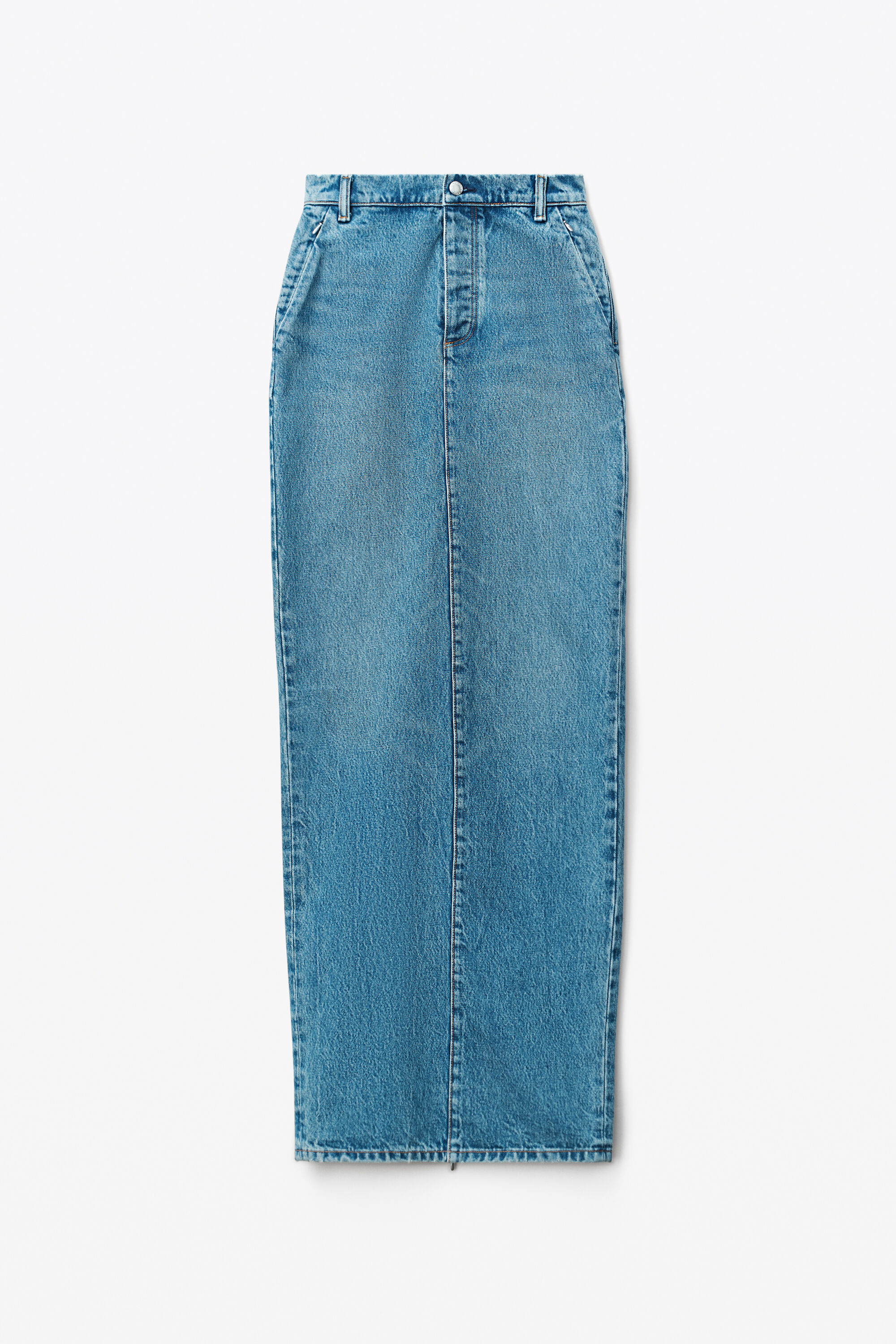 alexanderwang INVISIBLE ZIP MAXI SKIRT 
