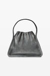 Alexander Wang asphalt/black ryan large bag in ribbed knit