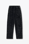 Alexander Wang washed pepper 鳄鱼提花天鹅绒运动裤