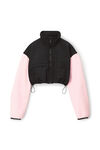 alexander wang 泰迪摇粒绒短款拉链夹克 light pink