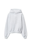 Alexander Wang light heather grey ストラクチャードテリー パフロゴ フーディー