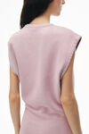 Alexander Wang washed pink lace 经典毛圈布锥形迷你连衣裙
