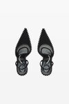 Alexander Wang black black suede tia slingback