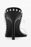 Alexander Wang black nova 85mm strappy pvc sandal