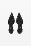 alexander wang delphine 65 slingback in crystal satin black