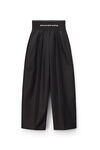 alexander wang carrot leg trouser in cotton tailoring black