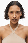 alexander wang 粘胶纤维针织徽标吊带连衣裙 neutral