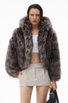 Alexander Wang feather tailored mini skort in wool tailoring