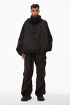 alexander wang 提花尼龙半拉链运动夹克 black