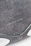Alexander Wang asphalt dome circular top-handle bag in trompe-l'oeil denim leather