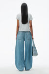 alexander wang 高捻针织紧身 t 恤 heather grey