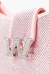 alexander wang w legacy 水晶缎面小号流浪包 prism pink