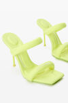 Alexander Wang fluo yellow julie 105 毫米尼龙管状凉鞋