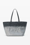 Alexander Wang light grey aged / silver punch コーティングデニム ラージトート