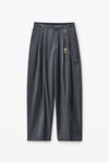 Alexander Wang dark grey melange 灰色羊毛混纺中腰长裤