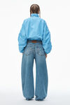 Alexander Wang washed sky giacca sportiva con ruches